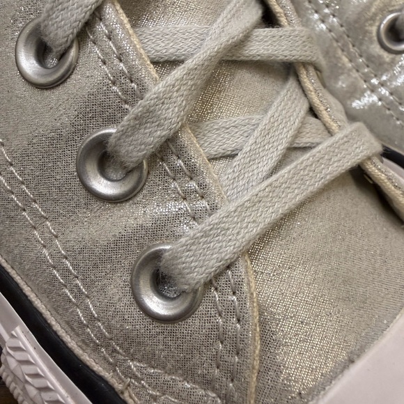 Converse Chuck Taylor All Star Low Top Metallic Shimmer Sneakers size 9 - Picture 8 of 10